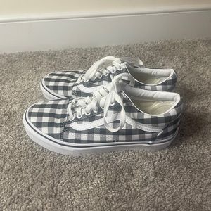 Black and white checkered vans